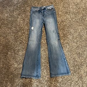 Flying Monkey Lightly Distressed Flare Jeans